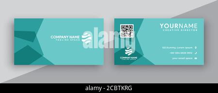 carte de visite verte tosca. style moderne abstrait Illustration de Vecteur