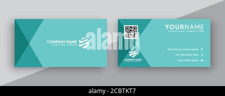 carte de visite verte tosca. style moderne abstrait Illustration de Vecteur