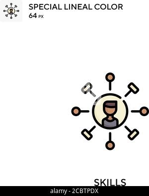 Compétences icône spéciale de vecteur de couleur de ligne. Icônes de compétences pour votre projet d'entreprise Illustration de Vecteur