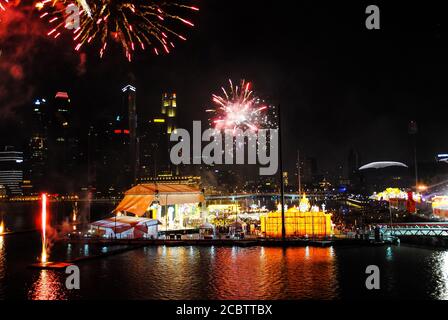 Festivités du nouvel an chinois 2016 à Singapour Banque D'Images