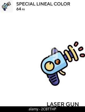 Pistolet laser icône de vecteur de couleur spécial. Icônes de pistolet laser pour votre projet d'entreprise Illustration de Vecteur