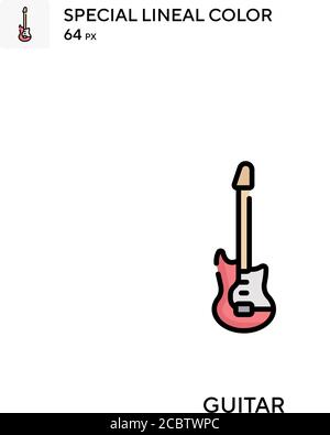 Guitar icône spéciale de vecteur de couleur de ligne. Icônes de guitare pour votre projet d'entreprise Illustration de Vecteur