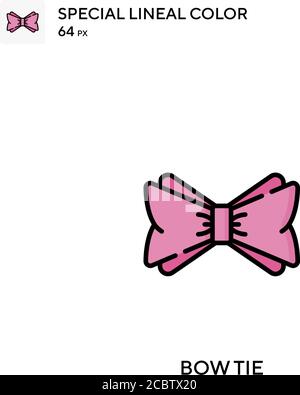 Noeud papillon spécial icône de vecteur de couleur de lineal. Icônes Bow Tie pour votre projet d'affaires Illustration de Vecteur