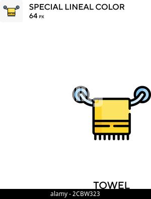 Serviette icône spéciale de vecteur de couleur de l'étanchéité. Icônes de serviette pour votre projet d'entreprise Illustration de Vecteur