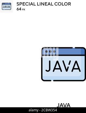 Icône de vecteur de couleur spécial Java. Icônes Java pour votre projet d'entreprise Illustration de Vecteur