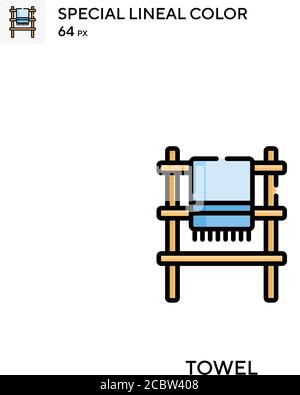 Serviette icône spéciale de vecteur de couleur de l'étanchéité. Icônes de serviette pour votre projet d'entreprise Illustration de Vecteur