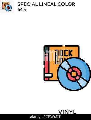 Vinyle icône de vecteur de couleur spécial. Icônes de vinyle pour votre projet d'entreprise Illustration de Vecteur