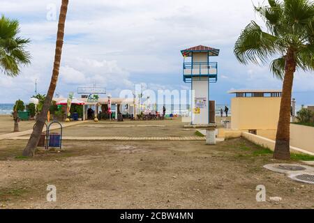 Strandpromenade, Larnaka, Republik Zypern Banque D'Images