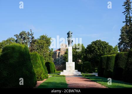 Belgrade / Serbie - 8 août 2020: Monument de gratitude à la France dans le parc Kalemegdan sur la forteresse de Belgrade, construit en 1930, signe de gratitude pour les Serbes Banque D'Images