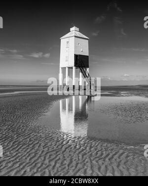 Phare de Brean Low Banque D'Images