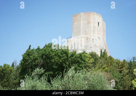 La Rocca d'Orcia ( Rocca di Tentennano) Castiglione d'Orcia, Val d'Orcia, province de Sienne, Toscane, Italie, Europe Banque D'Images