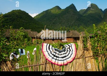 Chine. Province de Guizhou. Village de Yao autour de Libo. Banque D'Images