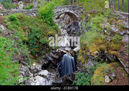 Les chutes de Bruar, Blair Atholl, Perthshire, Écosse Banque D'Images