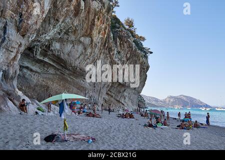 Plage de Cala Luna en Sardaigne Banque D'Images