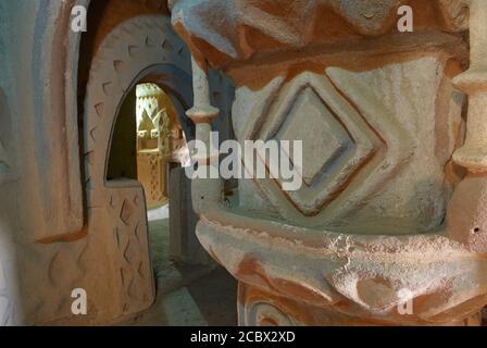 Niger. Agadez. Porte du désert. La maison Baker ou la maison Sidi Kâ. Lieu de tournage du film "le ciel de mise à l'abri" de Bernardo Bertolucci. Banque D'Images