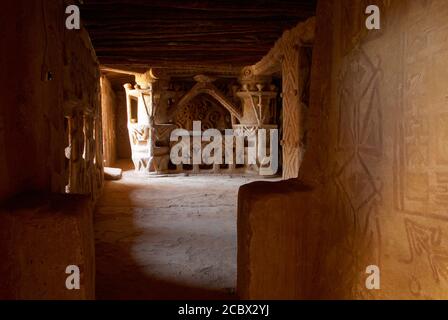 Niger. Agadez. Porte du désert. La maison Baker ou la maison Sidi Kâ. Lieu de tournage du film "le ciel de mise à l'abri" de Bernardo Bertolucci. Banque D'Images