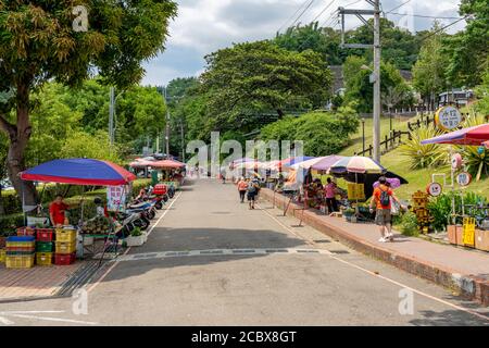 Dakeng pittoresque région de sentiers de randonnée et de vélo. District de Beitun, Taichung, Taïwan. Banque D'Images