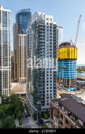 Construction dans le quartier Lakeshore est Banque D'Images