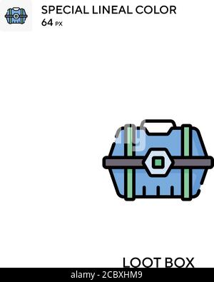 Boîte à texte icône spéciale de vecteur de couleur de ligne. Icônes de la boîte à outils pour votre projet d'entreprise Illustration de Vecteur