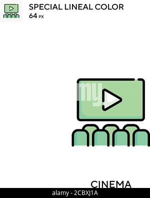 Icône de vecteur de couleur spécial cinéma. Des icônes de cinéma pour votre projet d'entreprise Illustration de Vecteur