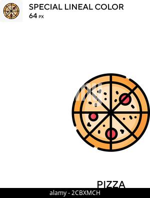 Icône représentant un vecteur de couleur spécial pizza. Icônes de pizza pour votre projet d'entreprise Illustration de Vecteur