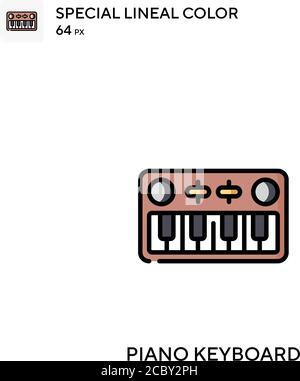 Clavier piano icône spéciale de vecteur de couleur de ligne. Icônes de clavier de piano pour votre projet d'entreprise Illustration de Vecteur
