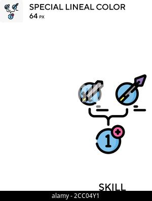 Compétence spécial icône de vecteur de couleur de ligne. Icônes de compétences pour votre projet d'entreprise Illustration de Vecteur