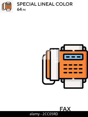 Télécopie icône spéciale de vecteur de couleur de ligne. Icônes de télécopie pour votre projet d'entreprise Illustration de Vecteur