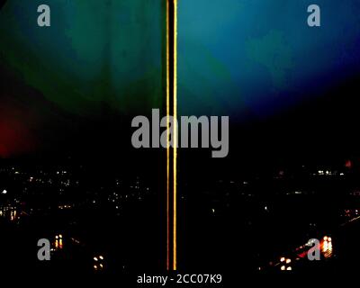 Pasteurisation de miroir réflexion beau, vous recherchez toujours un endroit qui est entouré par la beauté pittoresque aussi bien que la nuit. Meilleure explication de vie nocturne Banque D'Images