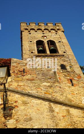 Église de San Lorenzo à Castagneto Carducci, Toscane, Italie Banque D'Images