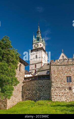 Église Sainte-Catherine, XVe siècle, au château de la ville de Kremnica, région de Banska Bystrica, Slovaquie Banque D'Images