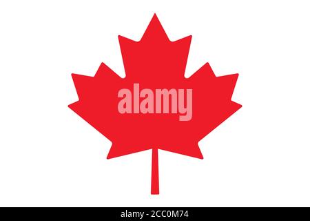 Icône de vecteur de feuille d'érable. Illustration du vecteur feuille d'érable. Symbole vecteur Canada Illustration de Vecteur