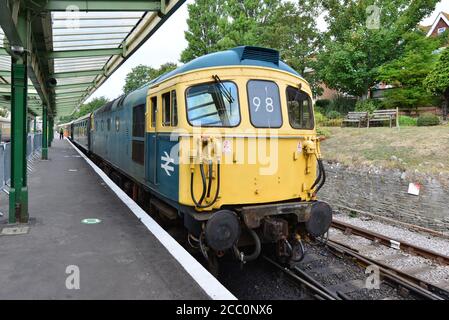 Une locomotive diesel de classe 33 Banque D'Images