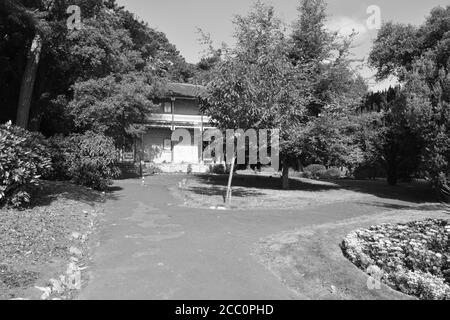 Un ancien kiosque à bande à Shanklin sur l'île de Wight Banque D'Images