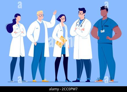 Le concept de l'équipe médicale. Banque D'Images