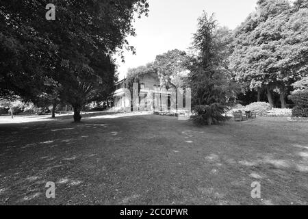 Un ancien kiosque à bande à Shanklin sur l'île de Wight Banque D'Images