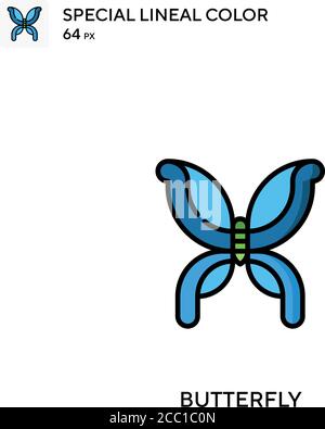 Papillon icône spéciale de vecteur de couleur de ligne. Icônes papillon pour votre projet d'entreprise Illustration de Vecteur