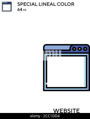 Site Web icône spéciale de vecteur de couleur de ligne. Icônes de site Web pour votre projet d'entreprise Illustration de Vecteur