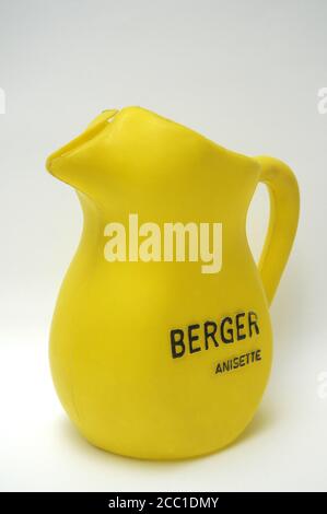 Pichet en plastique Berger vintage d'occasion Banque D'Images