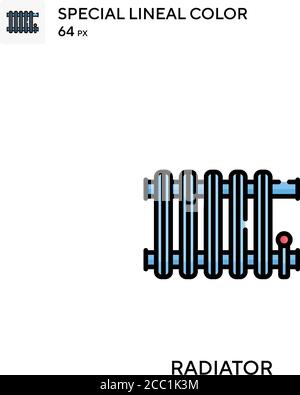 Icône de vecteur de couleur spécial du radiateur. Icônes de radiateur pour votre projet d'entreprise Illustration de Vecteur