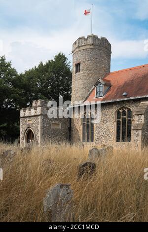 Église de Bungay, vue sur l'église de la Sainte Trinité à Bungay, Suffolk, Royaume-Uni, East Anglia, Angleterre Banque D'Images