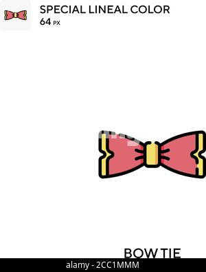 Noeud papillon spécial icône de vecteur de couleur de lineal. Icônes Bow Tie pour votre projet d'affaires Illustration de Vecteur