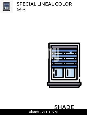 Ombrer icône de vecteur de couleur spécial de l'épaisseur de ligne. Ombrez les icônes de votre projet d'entreprise Illustration de Vecteur