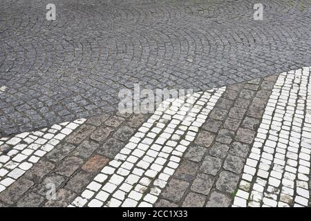 Belgique, Bruges, vue de la route vide Banque D'Images