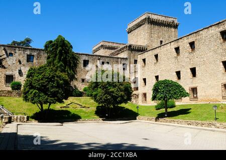 L'Europe, l'Espagne, l'Estrémadure, la Sierra de Gredos, Jarandilla de la Vera, vue de l'hôtel parador Banque D'Images