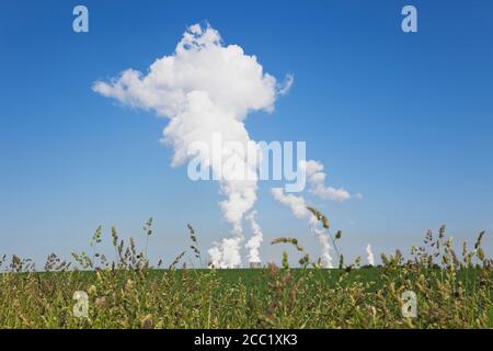 L'Allemagne, en Rhénanie du Nord-Westphalie, vue de power plant Banque D'Images