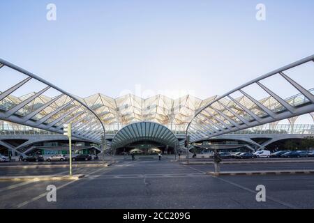 Portugal, Lisbonne, vue de la Gare do Oriente Banque D'Images