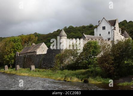 L'Irlande, Connacht, dans le Comté de Leitrim, vue sur le château de Parke Banque D'Images