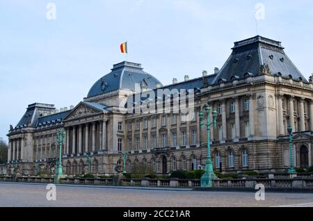 Belgique, Bruxelles, vue du Palais Royal de Bruxelles Banque D'Images