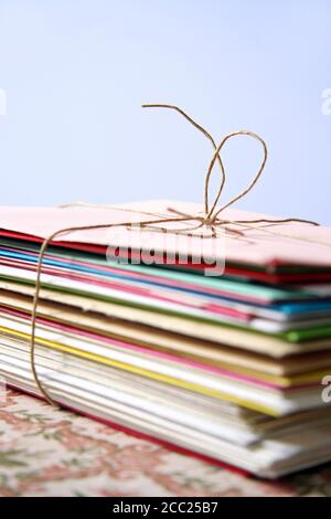 Pile de papier, close-up Banque D'Images
